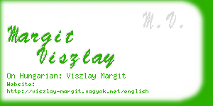 margit viszlay business card